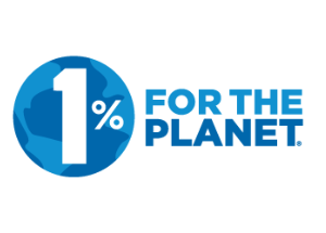 Logo 1% for the planet, prix reçu par l'association EKO! en 2018, 2021 et 2023 dans la catégorie climat énergie