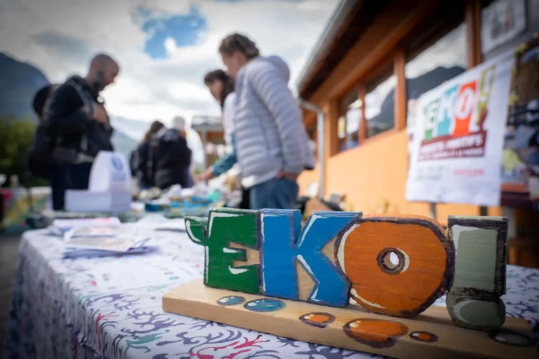 stand de l'association EKO! à Briançon