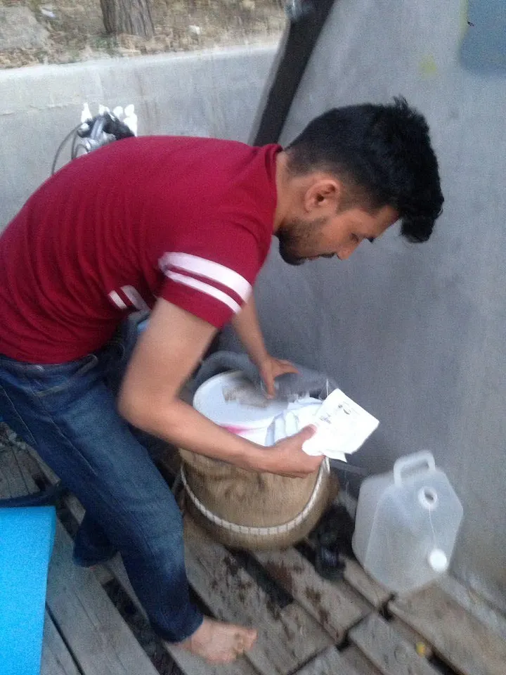 Le premier frigo du désert utilisé à Moria ! — © Mai 2018, Low-tech Lab