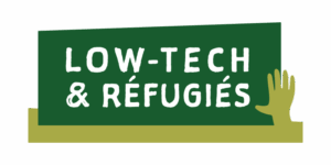 Logo Low-tech & Réfugiés, projet porté par l'association EKO! à Briançon, Marseille et Lesbos