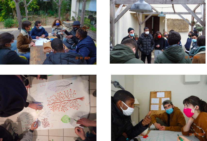 Moments d’échanges et de travail en groupe