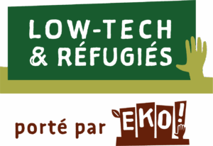 Logo Low-tech & Réfugiés porté par EKO!